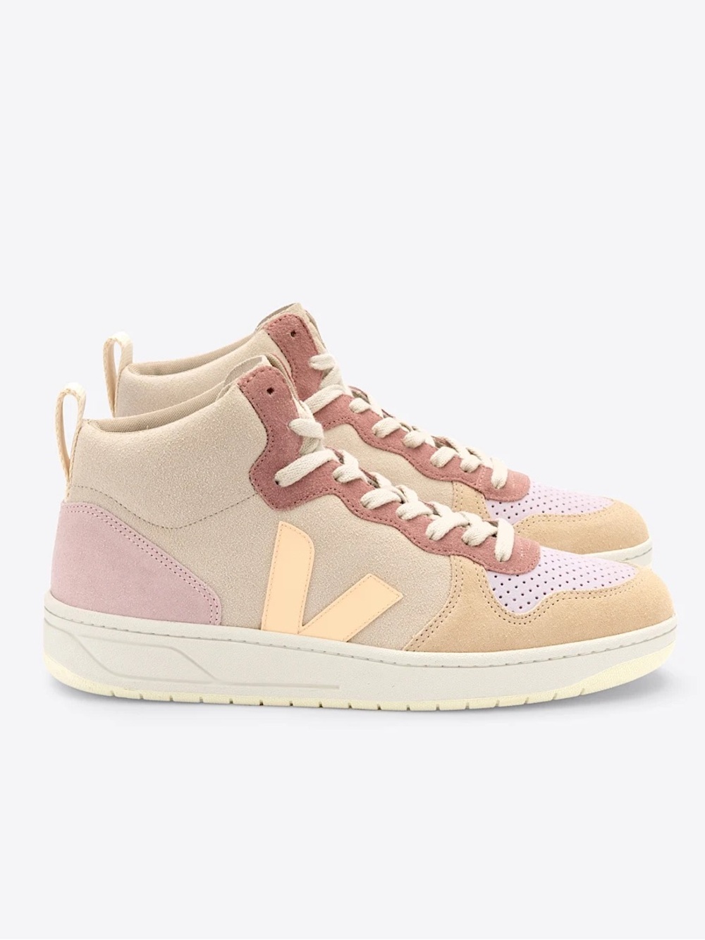 Veja Women's Sneakers - Pink, Cream, and Tan